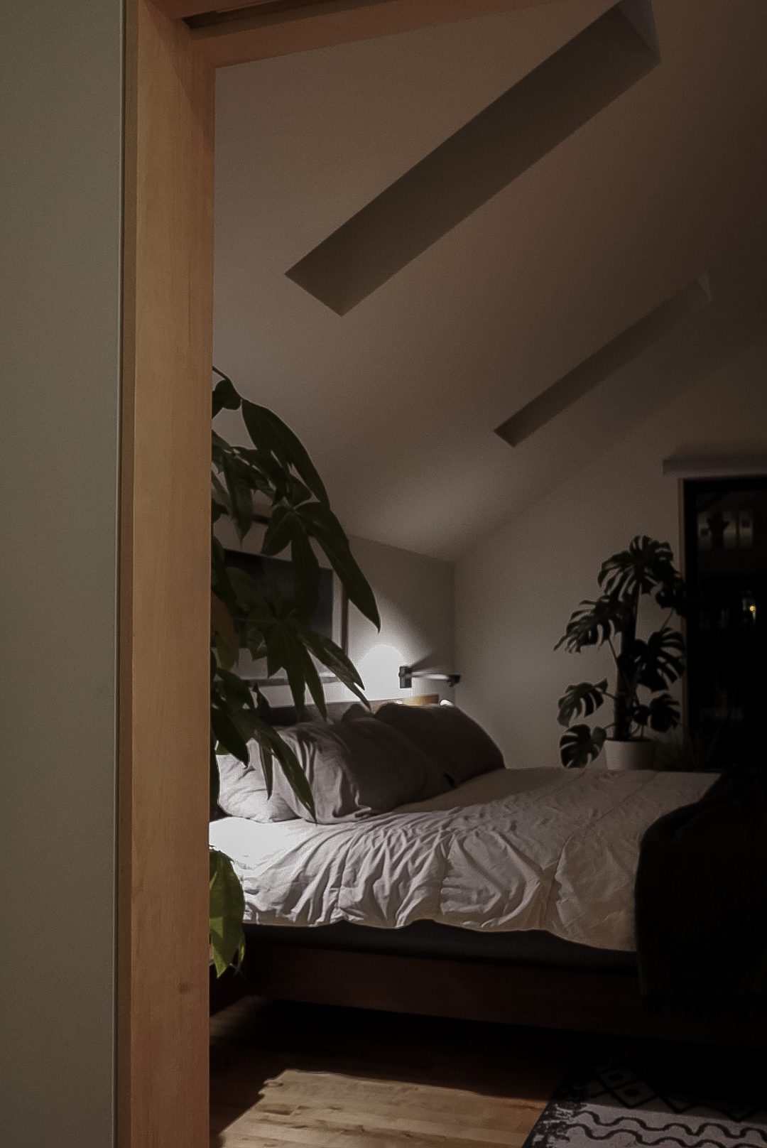 Bright waterfront kitchen with pendant lighting and natural light